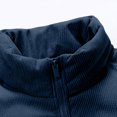 thumbnail image 4 of Tanhomme Mens Sherpa-Lined Hoodie Men's Insulated Fleece Jackets Thermal Coats Men Long Solid Color Cotton Jacket Down Standing Zipper Pocket Jacket, 4 of 7