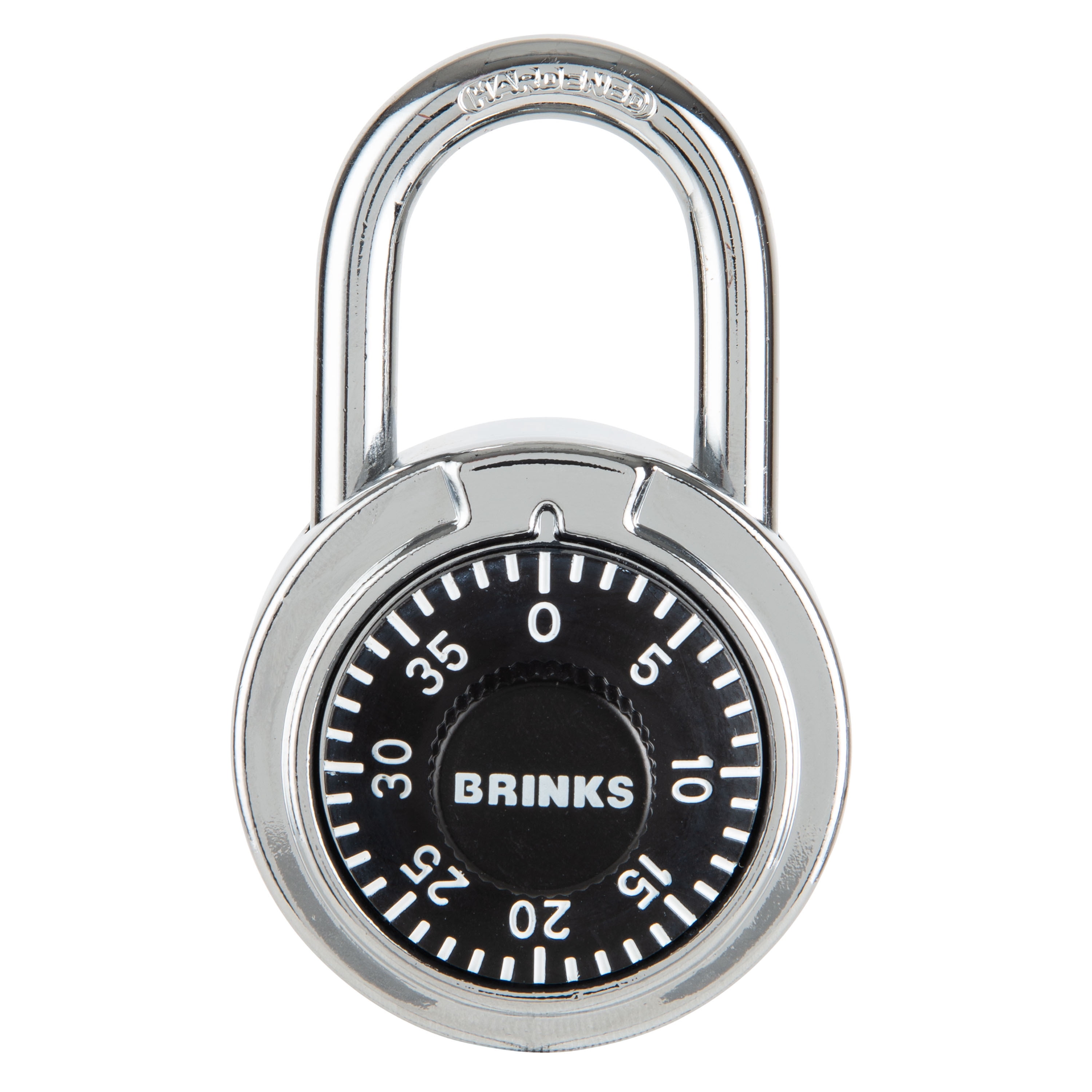 (6 pack) Brinks 50mm Steel Dial Combination Padlock with 1in Shackle