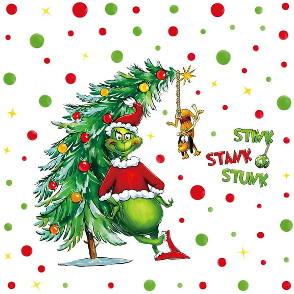 Merry Christmas Wall Decals Stickers, Xmas Theme 2026 New Year Home Decorative Stickers For Living Room, Bedroom And Kitchen Decorations