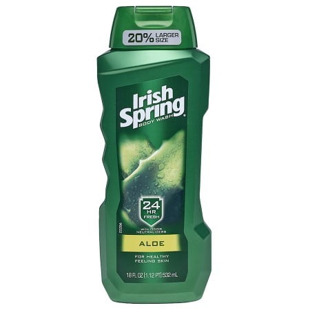 (2 pack) Irish Spring Body Wash, Aloe, 18 Oz