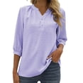 thumbnail image 1 of Blusa con cuello alto y estampado floral para mujer - Poliéster, corte holgado - Casual de primavera/verano - S-XXL, 1 of 4