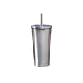 thumbnail image 1 of Cateissary Frasco de vacío de acero inoxidable, paja desmontable aislante, Color sólido, 500ml, botella de agua de café reutilizable, suministros para Cocina y Comedor Plata Cateissary HA073675-02B, 1 of 6