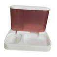 thumbnail image 4 of Dispensador de agua y comida jinwen alimentador automático para mascotas Rosa 31,5 cm x 25 cm x 23 cm, 4 of 8