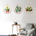 thumbnail image 1 of Plant Pattern Handmade Embroidery DIY Cotton Canvas Cross Stitch Mixed Color Embroidery Kits for Beginners, 1 of 8