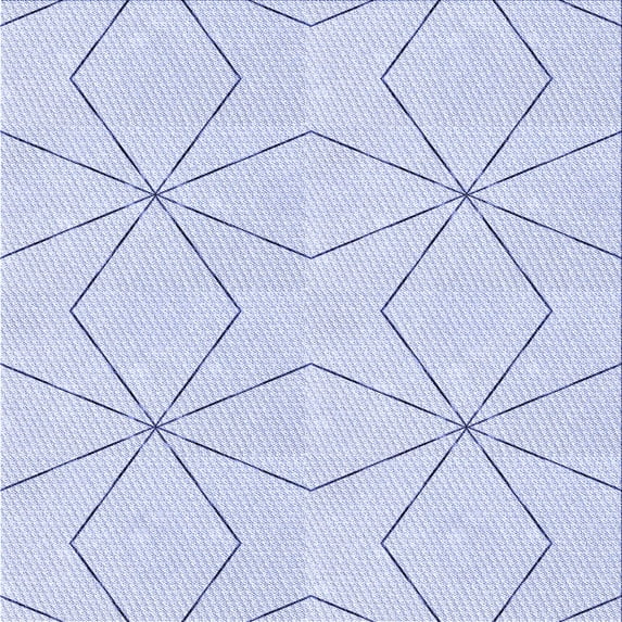 Ahgly Company Machine Washable Indoor Square Transitional Lavender Blue Area Rugs, 7' Square