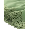 thumbnail image 5 of Mini vestido Allegra K sólido de manga corta con cuello En V y cintura elástica para mujer Verde Claro M, 5 of 5