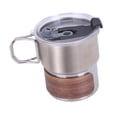 thumbnail image 3 of Taza de acero inoxidable con asa plegable, resistente, portátil, para exteriores, con leche y café. Estilo B, 3 of 9