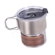 thumbnail image 3 of Taza de Acero inoxidable shamjiam para acampar con mango plegable Estilo B, 3 of 8