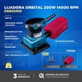thumbnail image 2 of Lijadora Orbital Industrial DongCheng 1/4 Hoja 200W Azul, 2 of 5