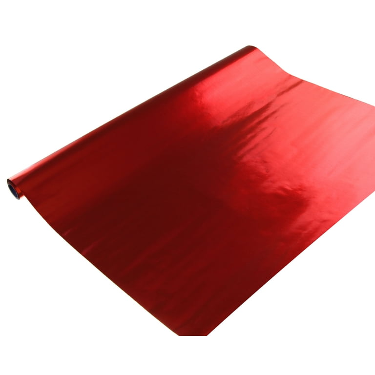 Red Metal Wrapping Paper Solid Matte Paper Black Metal - Temu