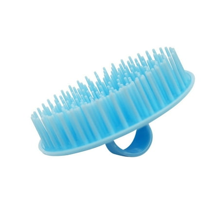 EverydayNest Shampoo Brush Scalp Exfoliator Massager for Dandruff Cleaning Soft Plastic Hair Comb for Men Women Home Shower Travel and Pet Grooming 3.4in