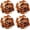 Hot Cocoa, variant on 4 Balls Pom Bomb Yarn, 100% Polyester Pomp-A-Doodle Jelly Bean Ball Yarn for Crochet Knitting Blanket Mat Pet Nest
