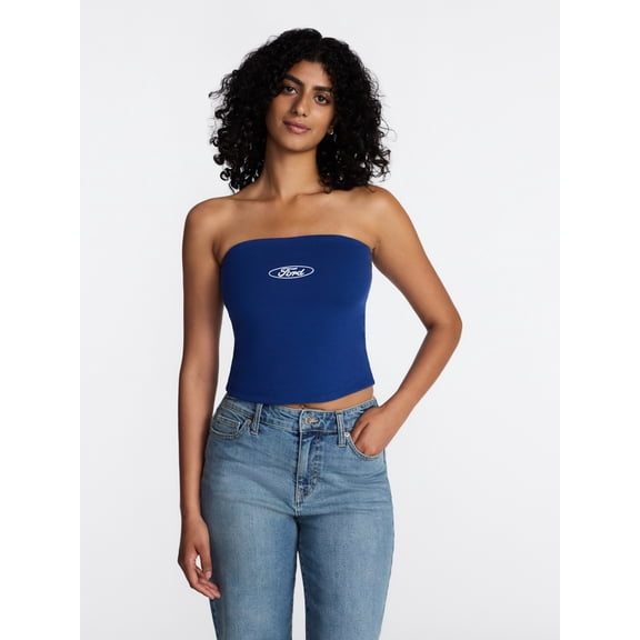 Ford Women's Reversible Graphic Tube Top, Sizes XXS-XXL