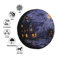 thumbnail image 2 of Kdxio Mystery House Halloween Night for Tire Cover Wheel Protectors Tyre Covers Weatherproof Wheel Covers Universal Fit for Trailer Rv SUV Truck Camper Travel Trailers 14 inch, 2 of 5
