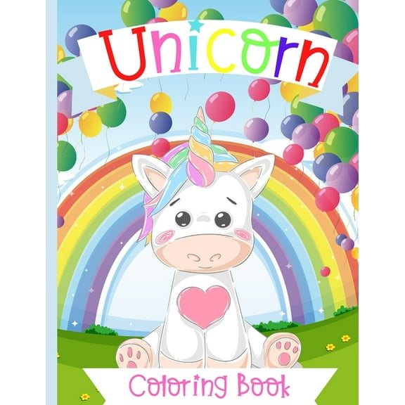 Unicorn Coloring Book: Very Cute Unicorn coloring Book for Kids ages 4-8, (Paperback)