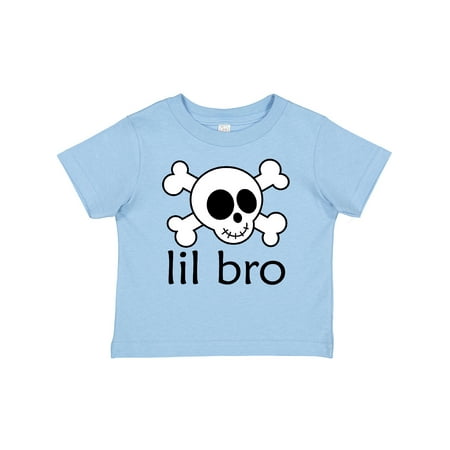 

Inktastic Little Bro Skull Gift Baby Boy T-Shirt