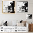 thumbnail image 4 of Designart "Monochrome Minimalist Dock View" Coastal Floater Framed Wall Art Living Room, 4 of 5