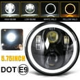 thumbnail image 3 of 4PCS 5-3/4" 5.75 Inch Round LED Halo Headlights Angel Eyes High Low Beam DRL, 3 of 6