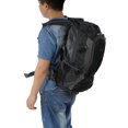 thumbnail image 3 of Mochila de nailon resistente al desgaste para viajes deportivos al aire libre de 40 L, bolsa para senderismo y acampada (negro), 3 of 5