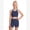 Blue, variant on Girls Colorblock Workout Athletic Set | Racerback crop tank top and high waisted biker shorts, soft stretchy activewear sets for workout, cheer practice gymnastics 7-8 Years Pink