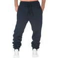 thumbnail image 7 of YOTMKGDO Sweatpants for Men, Cargo Pants for Men, Men Splicing Printed Overalls Casual Pocket Sport Work Casual Trouser Pants Work Pants for Men, Navy L, 7 of 7