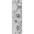 thumbnail image 2 of Addison Rugs Dream Shag Premium Machine Washable Transitional Woodsy Animals Gray Runner Rug, 2'3" x 7'6", 2 of 8