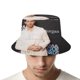 thumbnail image 4 of Nick Jonas Sombrero bucket para adultos, gorra de protección solar, sombrero de pescador plegable para viajes al aire libre, pesca y actividades de verano, 4 of 6