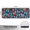 thumbnail image 5 of Kitchen Rugs Sets Of 2,Pioneer Flower Floral Print Pattern Anti Fatigue Kitchen Mat Rugs Non Slip Washable,Decorative Kitchen Floor Mats for Kitchen,Sink,Laundry,17"x47"+17"x47", 5 of 5