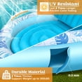 thumbnail image 4 of Tumbona de piscina Float Sloosh Tanning, tela de lujo, azul, 4 of 8
