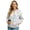 White-Dog Paw, variant on DISNIMO Floral Printed Jackets for Women Trendy Sweatshirts Long Sleeve Outwear Fall Winter Clothes, S