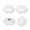 White, variant on Uxcell Thread Star Knobs 6 Star Knurled Tightening Screw Clamping Knob Handle for Umbrella Base Replacement Black 5mm x 25mm