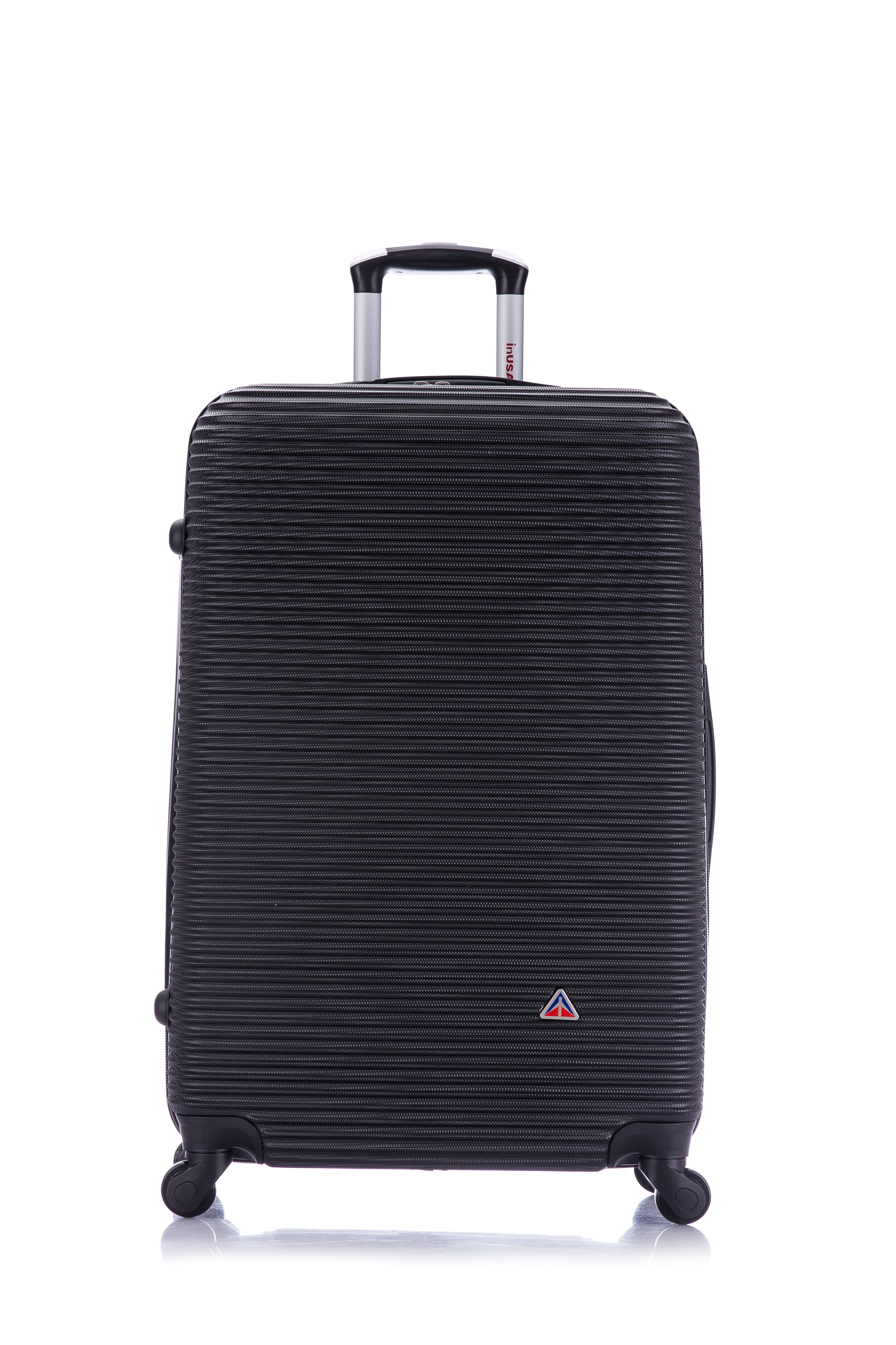 InUSA Royal 28" Hardside Lightweight Luggage with Spinner Wheels, Handle, and Trolley, Black