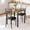 Rétro, variante sur Ourlova Ensemble de Table à Manger pour 2 Petite Table de Salle à Manger avec 2 Chaises Confortables Ensemble de Table de Cuisine Style Ferme 3 Pcs Table à Manger Gain de Place pour Appartement Petits Espaces Noir Gris avec 2 Chaises