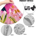 thumbnail image 7 of SCRAWLGOD Graffiti Floral Palm Tree Print Pink Print Gaming Chair Cover with Armrest Cover, Soft Computer Chair Slipcover with Armrest Cover Anti Slip Rotating Chair Protection with Elastic Band, 7 of 7