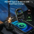thumbnail image 3 of RHEA- Car Wireless Mp3 Player Bluetooth Fm Transmitter Usb Fast Car Charger Adapter Tf, 3 of 6