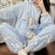 thumbnail image 4 of Ropa Kawaii de Hello Kitty para niña, jersey de franela cálido y grueso, ropa de casa, Kuromi My Melody Cinnamoroll, 4 of 4