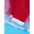 thumbnail image 5 of iiniim Girls Long Sleeve Halter Sequins Christmas Dress Velvet Festive Party Role Play Dancewear A Red 12, 5 of 7