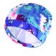 thumbnail image 3 of Gorro de natación de alta elasticidad para hombre y mujer, gorro de nailon con estampado de flores lisas, de pelo largo, para deportes y piscina, 1 unidad, 3 of 4