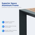 thumbnail image 5 of LUMEN 12 Person Teak Outdoor Dining Set With Three Version Extending Mode For 8/10/12 Seating, 5 of 11