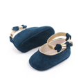 thumbnail image 3 of Dakaela Baby Girls Mary Jane Flats Infant Newborn Suede Walking Crib Shoes Ankle Strap Soft Sole Princess Wedding Dress Shoes Blue, 3 of 5
