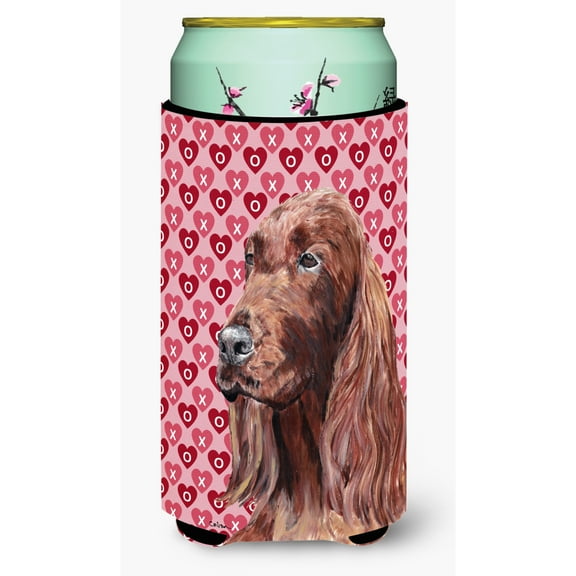 Irish Setter Hearts and Love Tall Boy Hugger