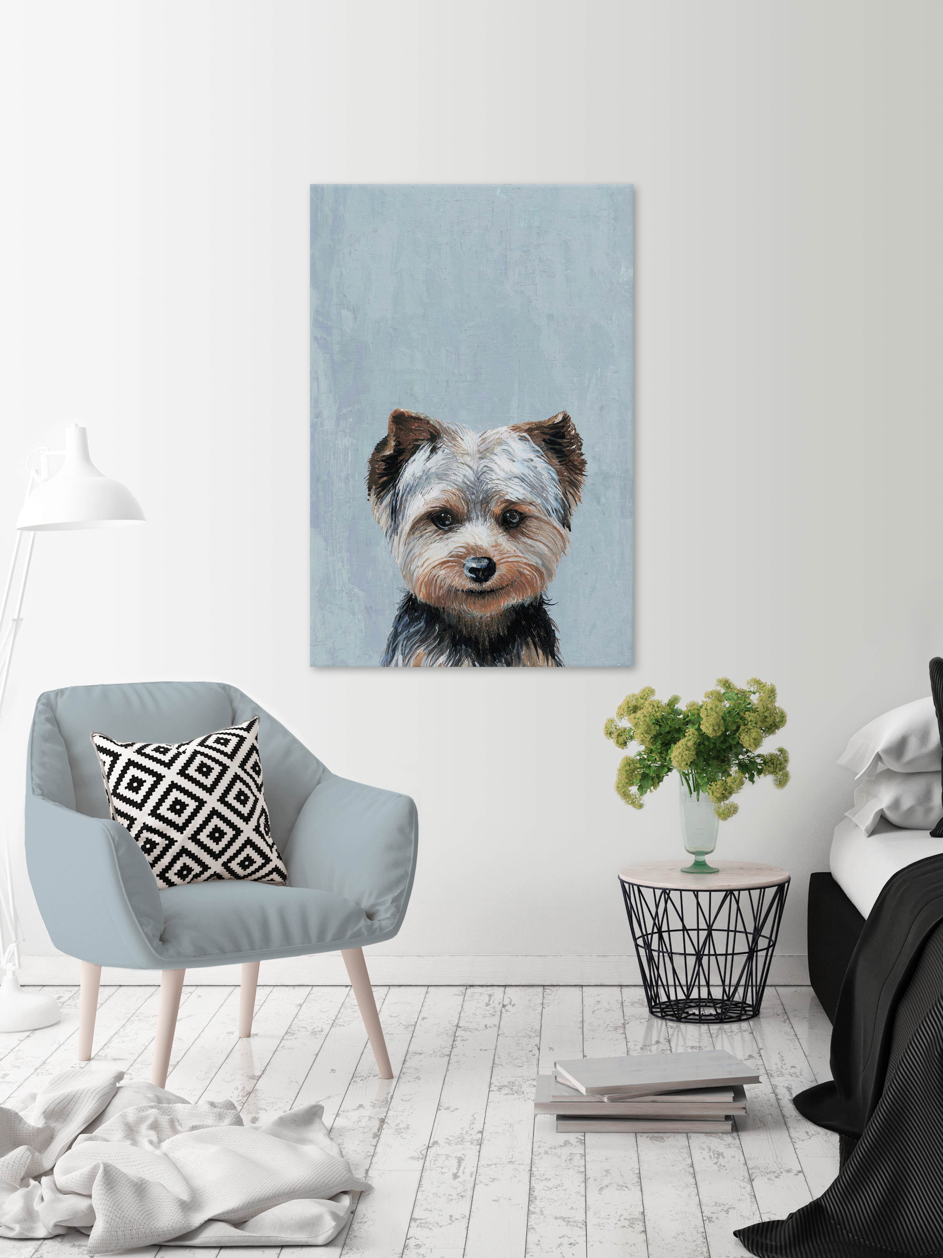 Marmont Hill "Mischievous Dog" Painting Print on Wrapped Canvas