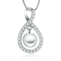 Urn Necklaces for Ashes, Cremation Necklace for Ashes Urn Necklaces for Ashes for Women, Cremation Jewelry Locket Stainless Steel Keepsake for Cat Dog Memorial Keepsake