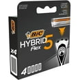 thumbnail image 2 of BIC Hybrid 5 Flex Men's Shaver Refills with 5 Moveable Nano-Tech Titanium Coated Razor Blades, 2 of 2