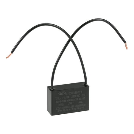 

Uxcell 1.8uF 250V AC 2 Wires CBB61 Ceiling Fan Capacitor 1 Pack