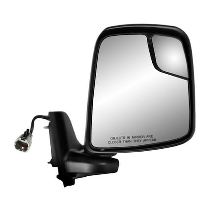 Swing Away Tire System - 68111N - Fit System Passenger Side Mirror for 13-18 Nissan NV 200, black, spot Mirror, swing away, Heated Power