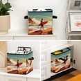 thumbnail image 6 of Surfing in Summer Foldable Storage Box with Handle, 10.8"x10.5"x10.6", Large Capacity - Storage Bin and Containers, 6 of 6