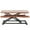 Dark Walnut/Black, variant on VIVO Black Height Adjustable 36" Standing Desk Monitor Riser, Sit Stand Tabletop