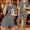 Dark Gray, variant on Fznquz Soft Woman Pajama Set Winter Christmas Pajama 3 Piece Tops and Shorts Pants Short Sleeve Casual Pjama Set Womens
