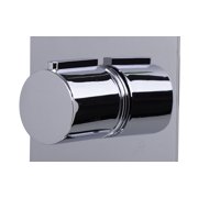 ALFI brand AB4001-PC Polished Chrome Concealed 3-Way Thermostatic Valve Shower Mixer Round Knobs